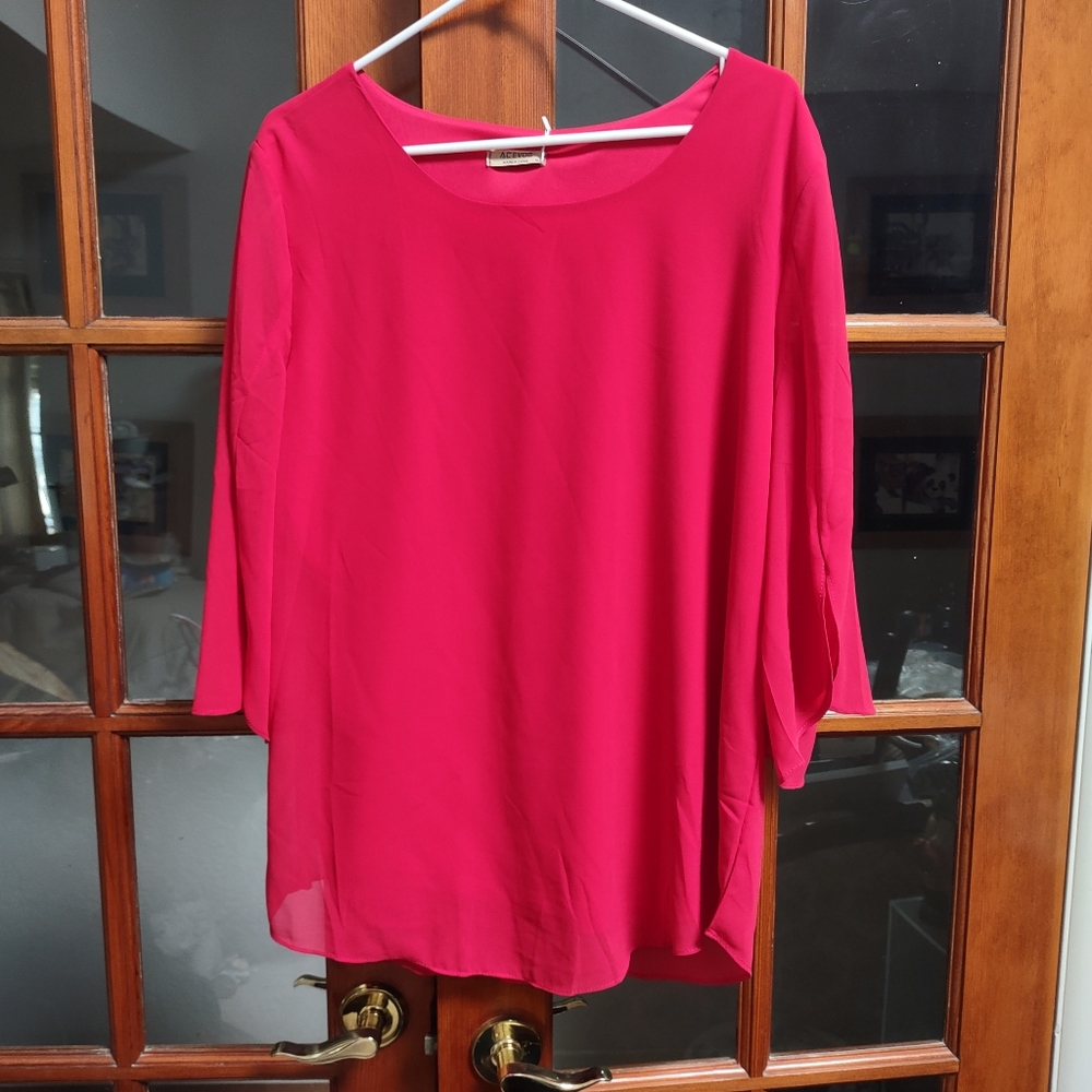 Chiffon lined tunic